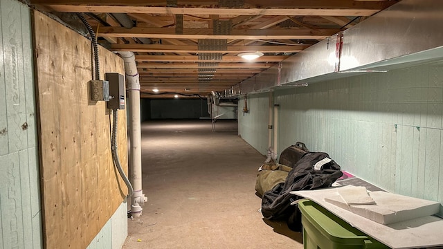 view of basement