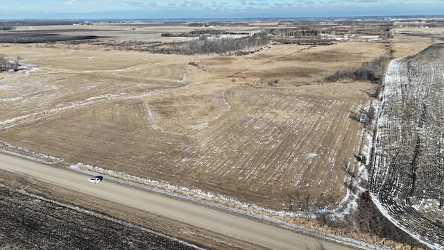 bird's eye view featuring a rural view