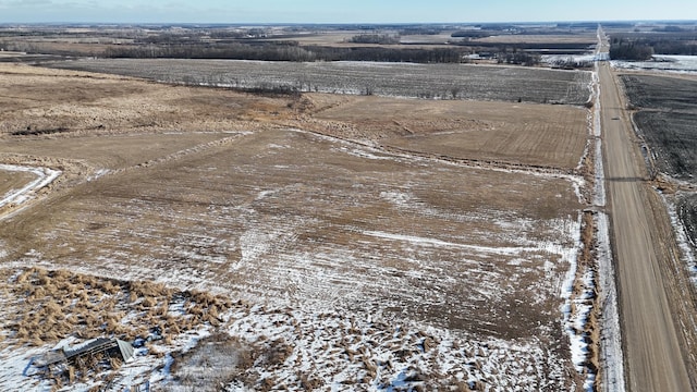 drone / aerial view featuring a rural view