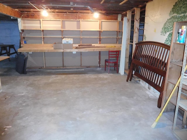 view of basement