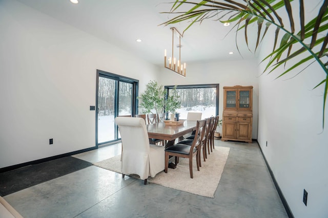 view of dining room