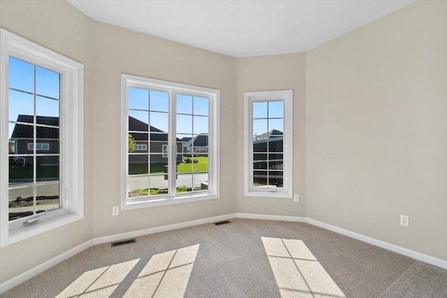 view of carpeted empty room