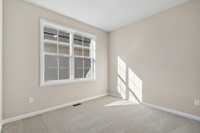 view of carpeted empty room