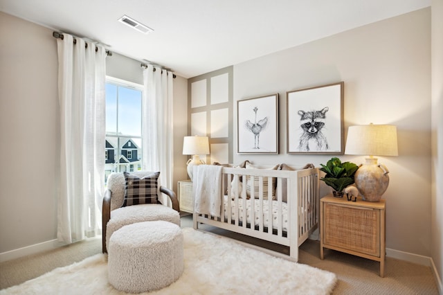 bedroom with carpet floors