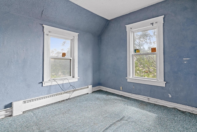990 Virginia St, Saint Paul, MN 55117 - bonus room featuring a baseboard radiator, plenty of natural light, carpet flooring, and lofted ceiling