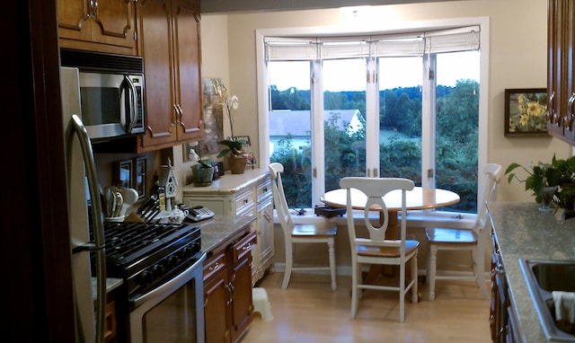 3685 Watertown Rd, Orono, MN 55359 - kitchen featuring stainless steel appliances and light wood-style flooring