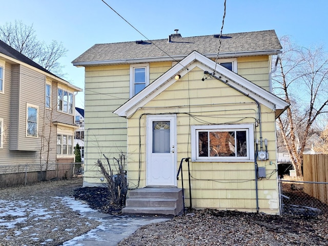 view of back of property