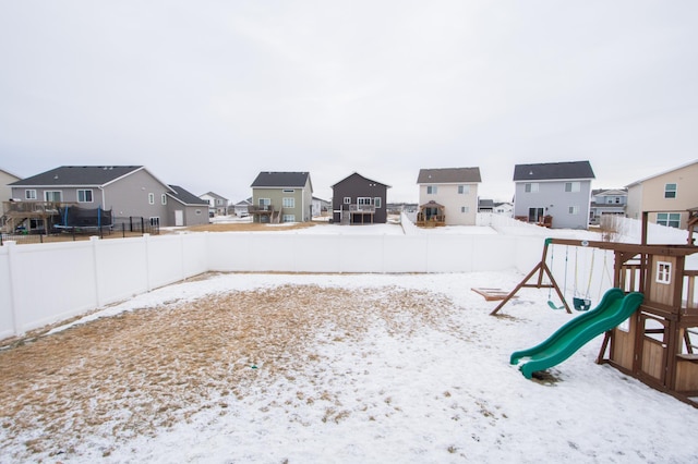 exterior space featuring a playground