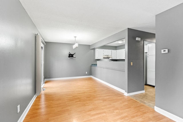 interior space featuring light hardwood / wood-style floors