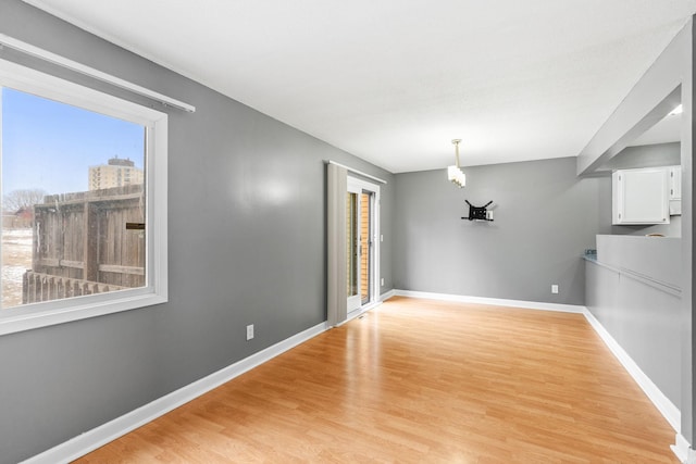 interior space with light wood-type flooring