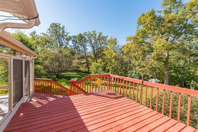 view of wooden terrace