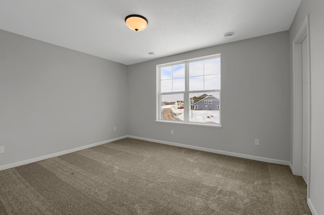 view of carpeted empty room