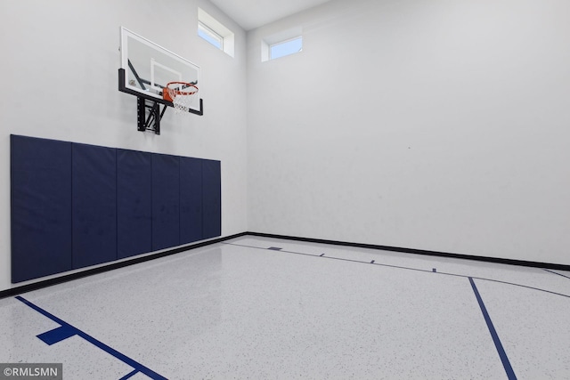 view of basketball court