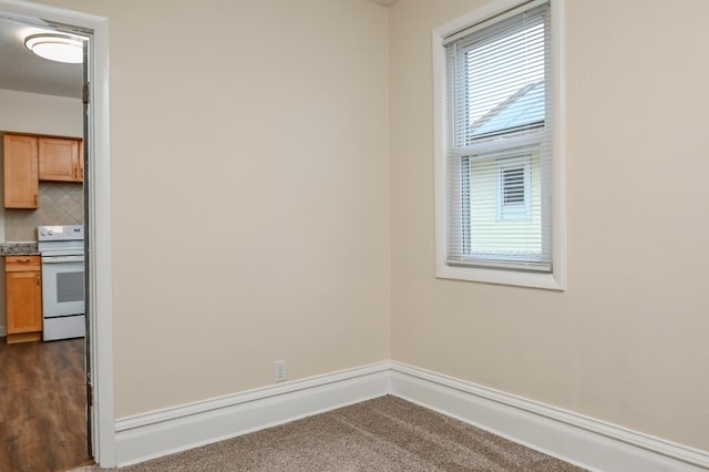 carpeted spare room with a healthy amount of sunlight