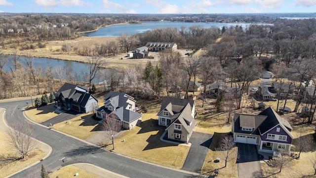 2536 Saunders Lake Dr, Minnetrista, MN 55364 - aerial view of residential area with a large body of water
