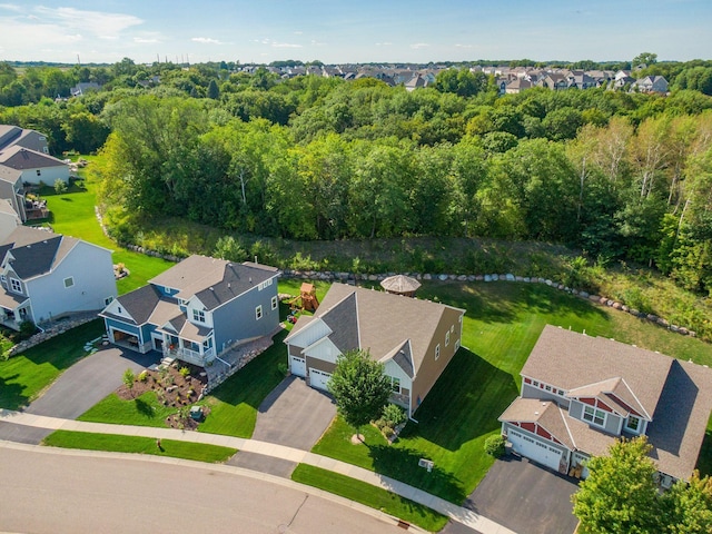 bird's eye view featuring a residential view