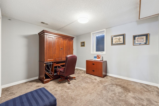 7720 Shaughnessy Rd, Edina, MN 55439 - office with light colored carpet and a textured ceiling