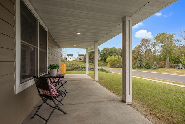 view of patio with covered porch