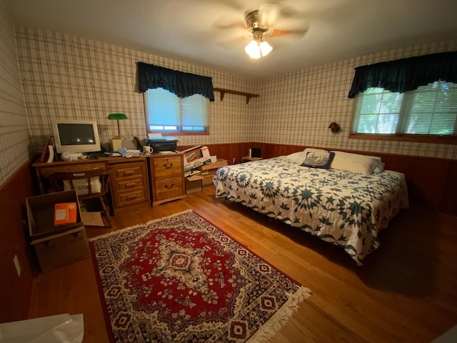 bedroom featuring hardwood / wood-style flooring