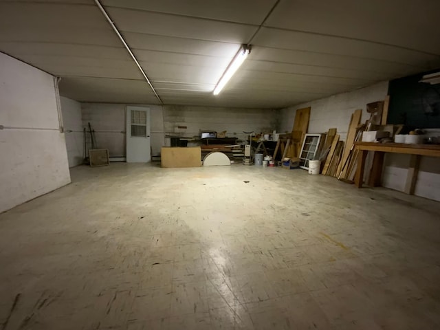 view of basement