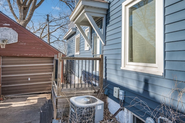 exterior space with central AC unit