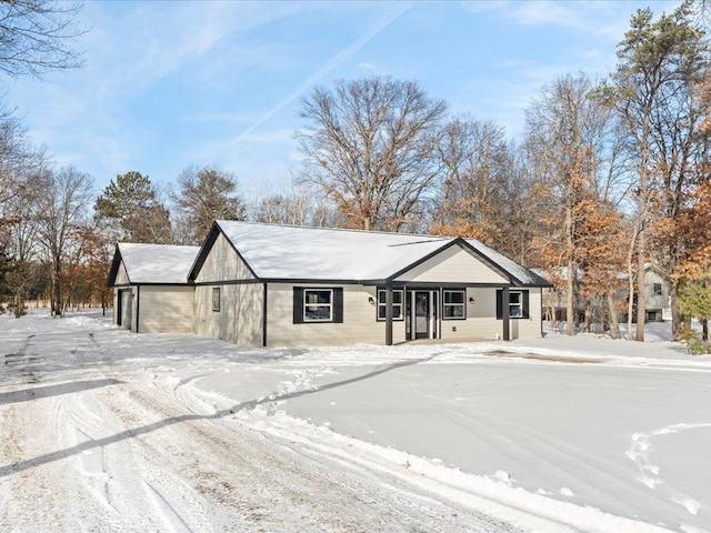 view of ranch-style home