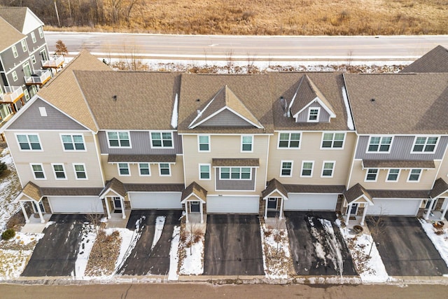 birds eye view of property featuring a residential view