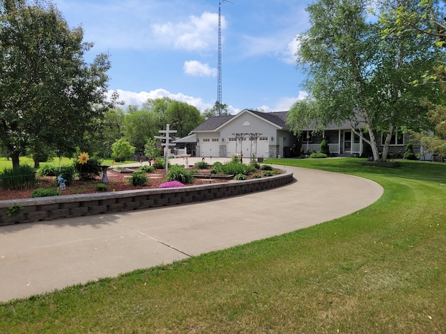 view of community with a yard