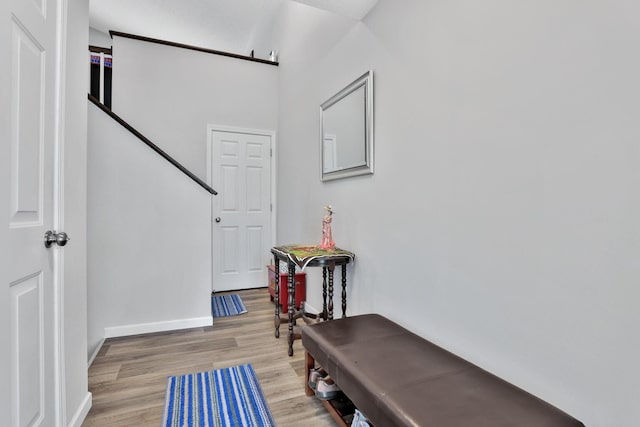 entryway featuring light hardwood / wood-style flooring