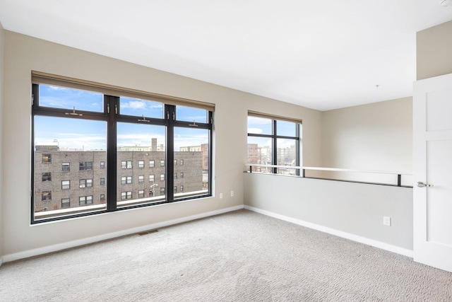 view of carpeted empty room