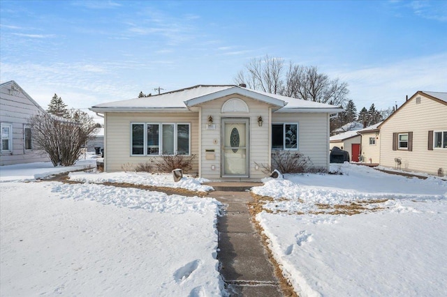 view of bungalow-style home