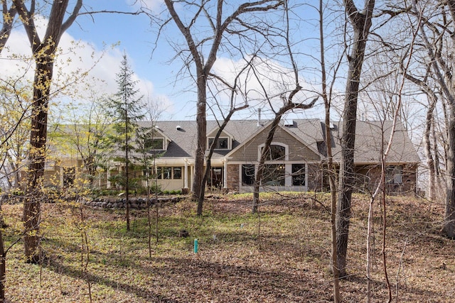 view of rear view of property