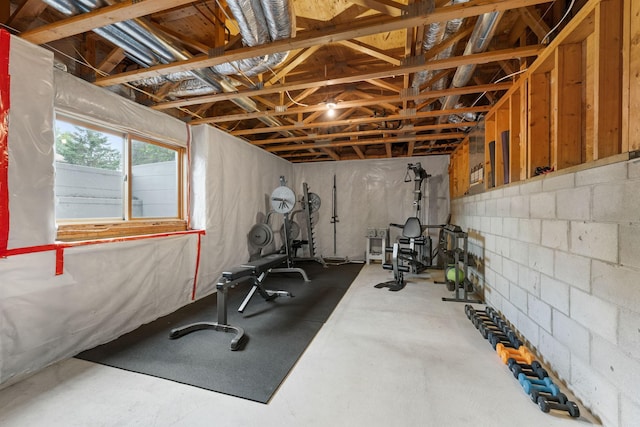 view of workout room