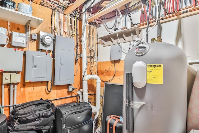 utility room with electric panel