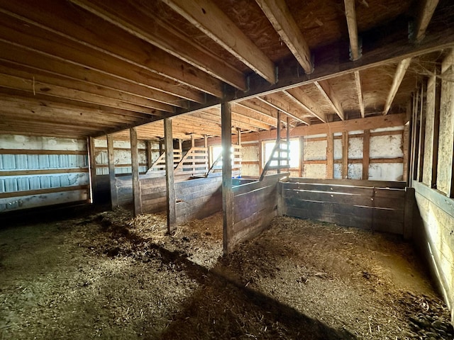 view of horse barn