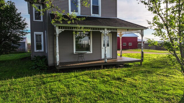 18426 County Road 18, Lewiston, MN 55952 - rear view of house with a yard