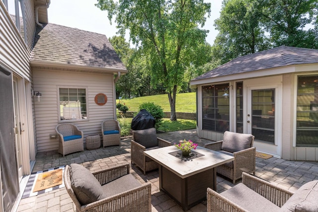 view of patio / terrace with outdoor lounge area