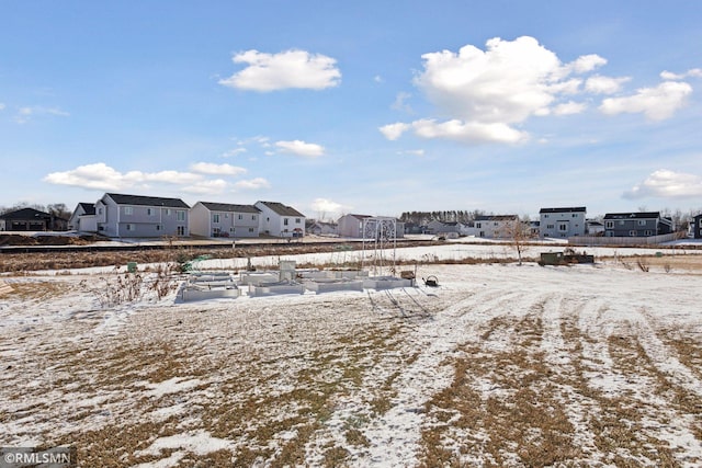 view of snowy yard