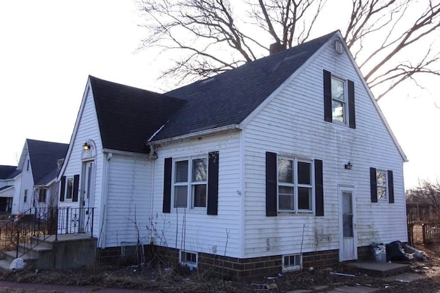 view of home's exterior