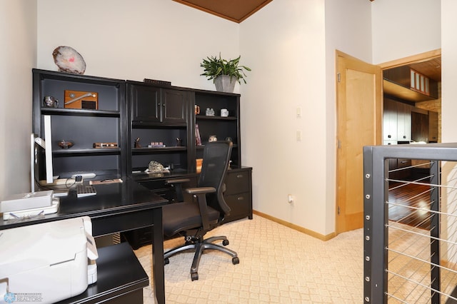 12 Broadway N Unit 206, Fargo, ND 58102 - home office with light colored carpet and baseboards