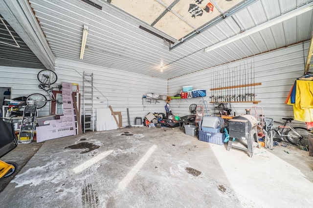 17813 Disse Rd, Erie Twp, MN 56501 - garage with metal wall