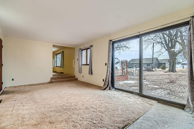 empty room with carpet floors