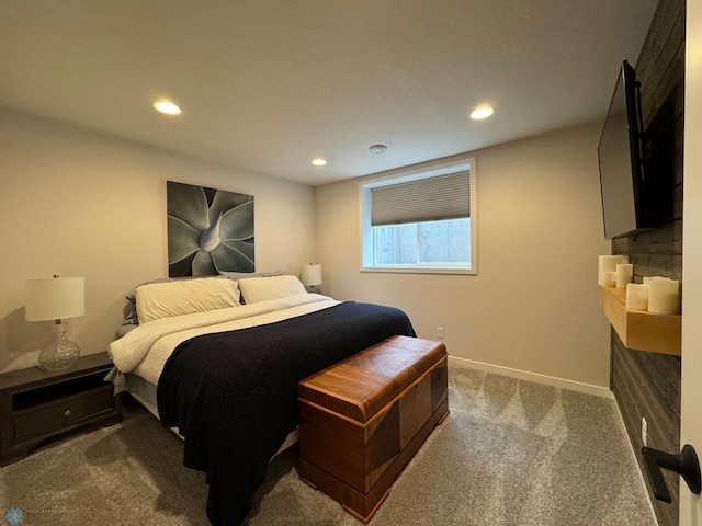 bedroom with carpet floors