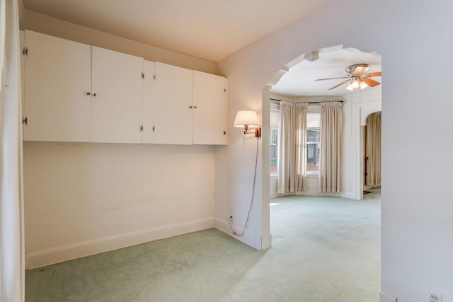 1802 3rd Ave N, Minneapolis, MN 55405 - interior space with light carpet and ceiling fan