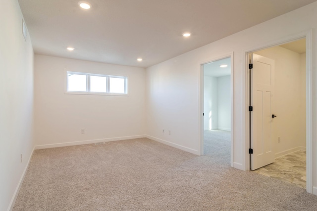 view of carpeted empty room