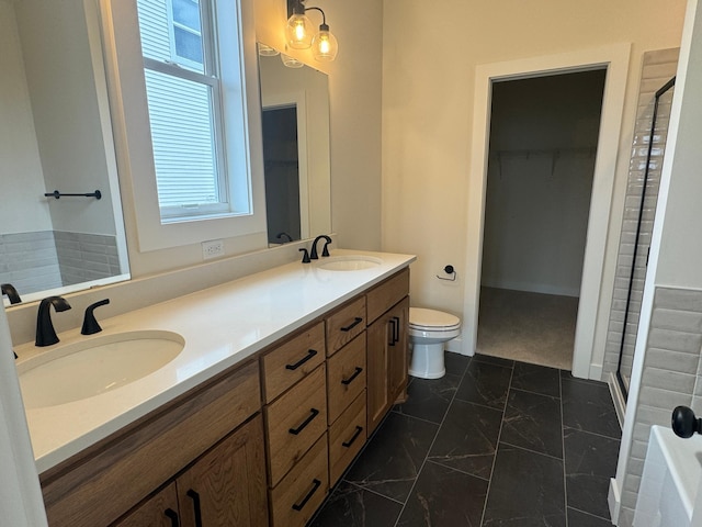 14514 Kingsview Ln, Dayton, MN 55327 - full bath with a sink, plenty of natural light, and marble finish floor