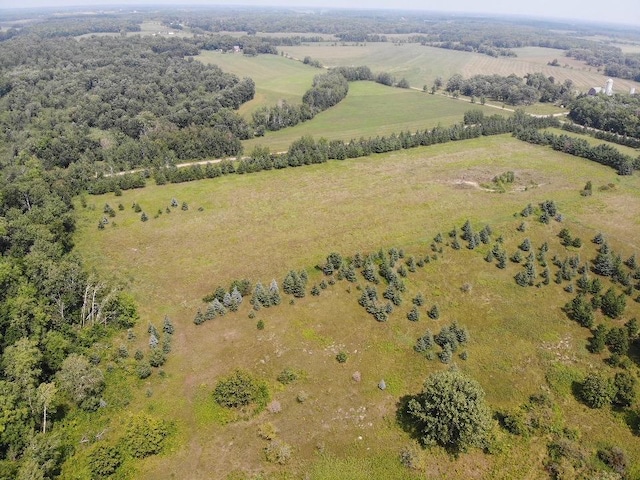 bird's eye view featuring a rural view