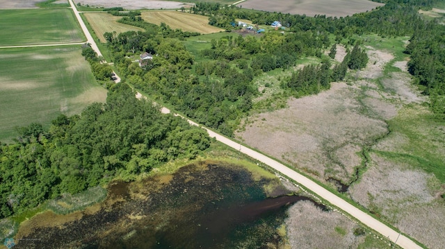 drone / aerial view featuring a rural view