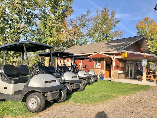 exterior space featuring a yard