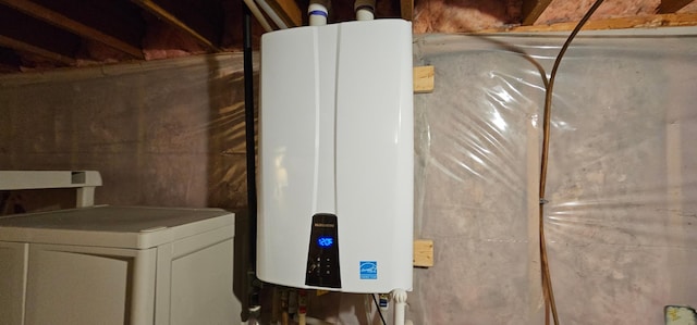 utilities featuring tankless water heater